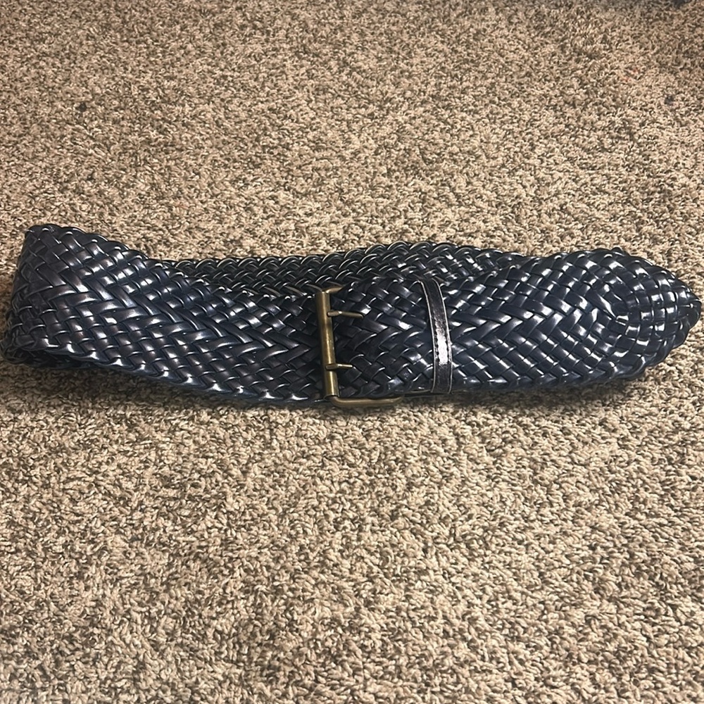Black Woven Belt.